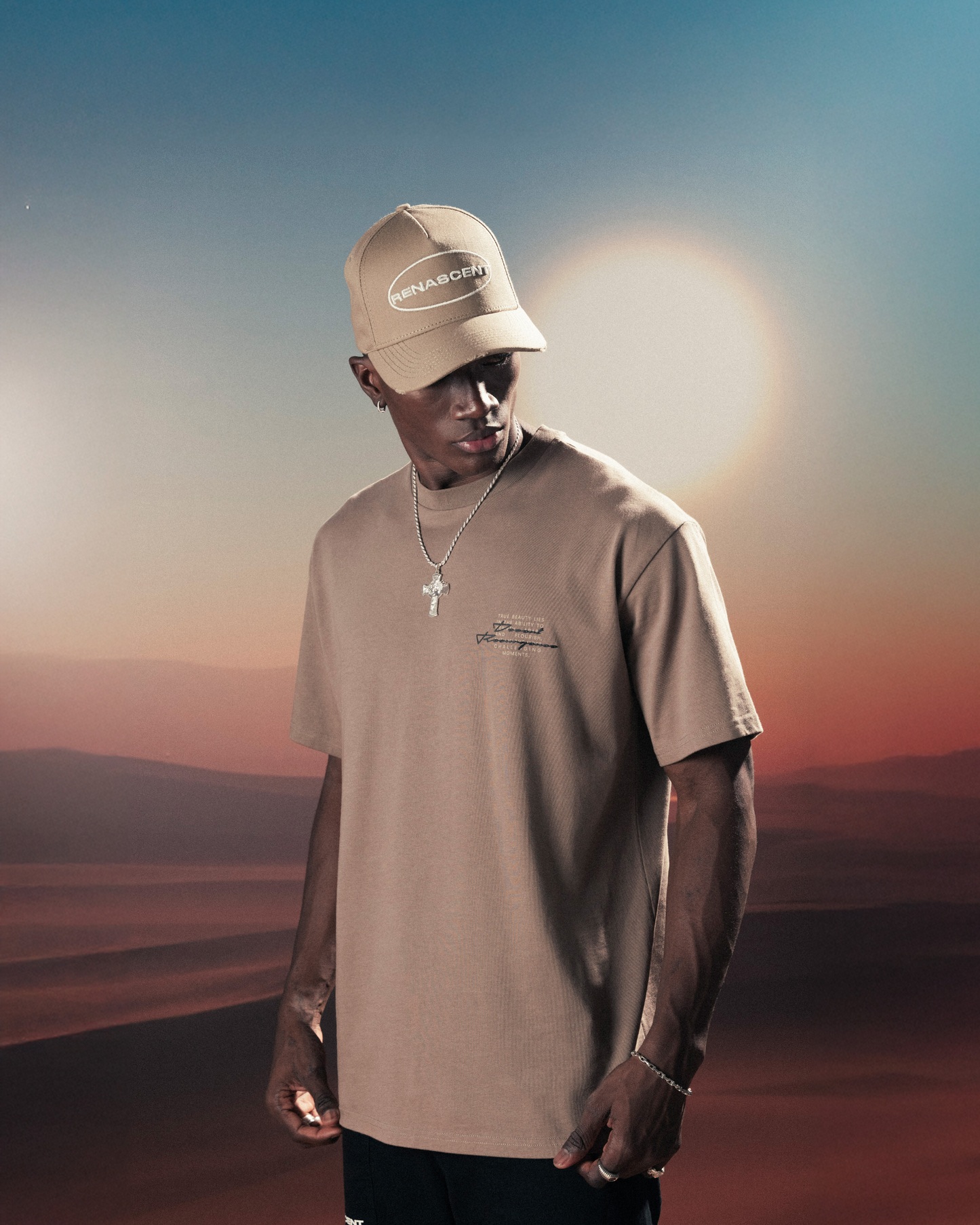 Sunset - T-shirt - taupe